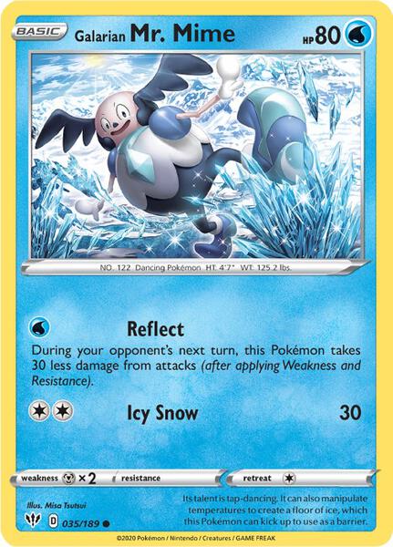 Galarian Mr. Mime [SWSH03: Darkness Ablaze] #035/189 - NM