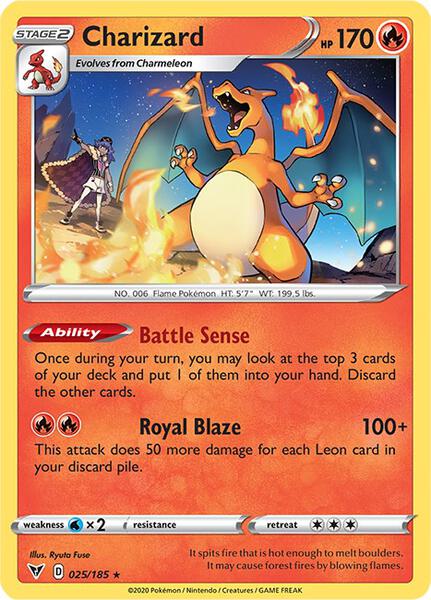 Charizard [SWSH04: Vivid Voltage] #025/185 - LP (Español)