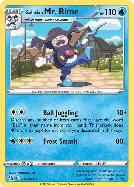 Galarian Mr. Rime [SWSH05: Battle Styles] #035/163 - NM