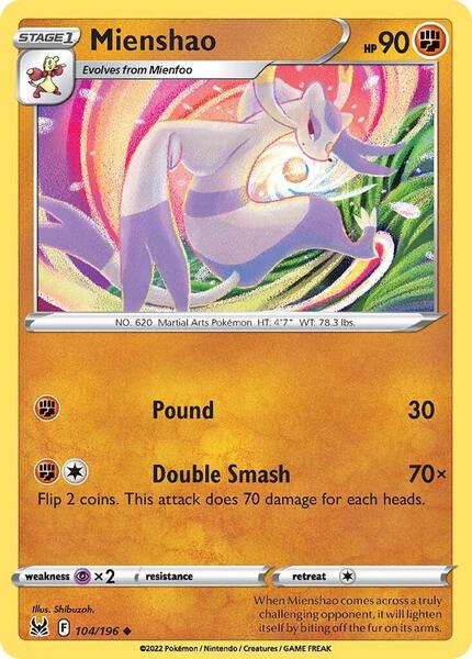 Mienshao [SWSH11: Lost Origin] #104/196 - NM