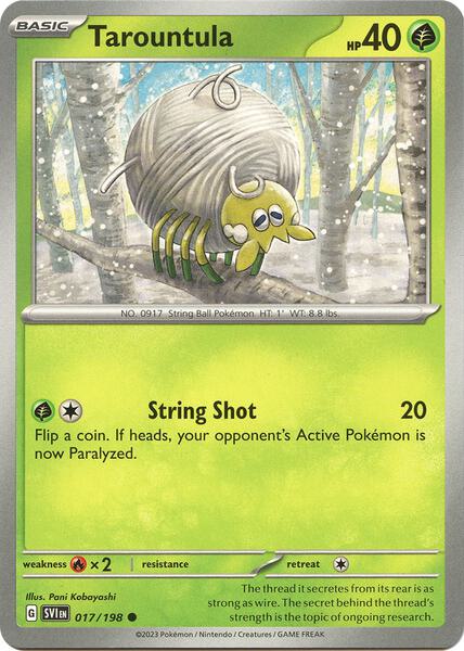 Tarountula - 017/198 [SV01: Scarlet & Violet Base Set] #017/198 - NM