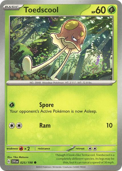Toedscool - 025/198 [SV01: Scarlet & Violet Base Set] #025/198 - NM