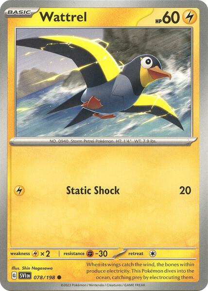 Wattrel - 078/198 [SV01: Scarlet & Violet Base Set] #078/198 - NM