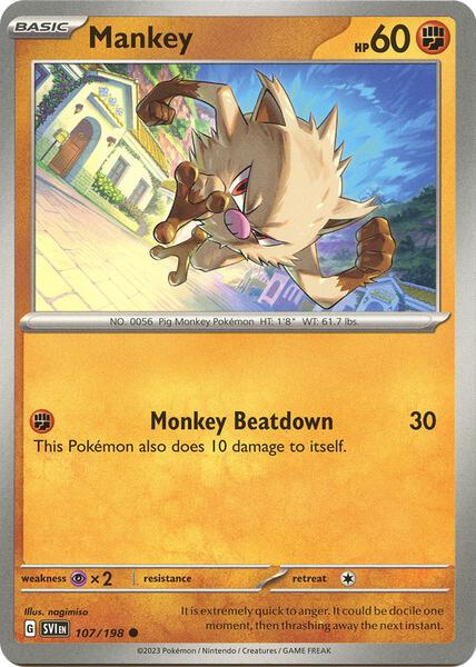 Mankey [SV01: Scarlet & Violet Base Set] #107/198 - NM