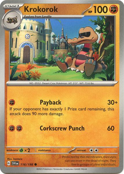 Krokorok [SV01: Scarlet & Violet Base Set] #116/198 - NM