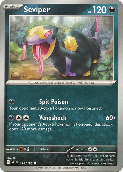 Seviper [SV01: Scarlet & Violet Base Set] #128/198 - NM