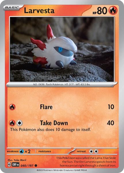 Larvesta [SV03: Obsidian Flames] #040/197 - NM