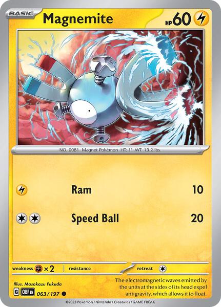 Magnemite [SV03: Obsidian Flames] #063/197 - NM