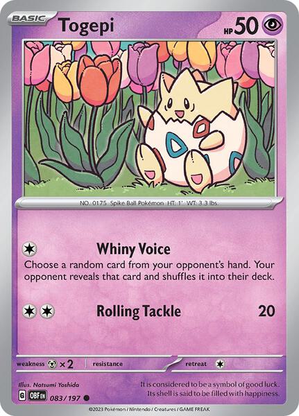 Togepi [SV03: Obsidian Flames] #083/197 - NM