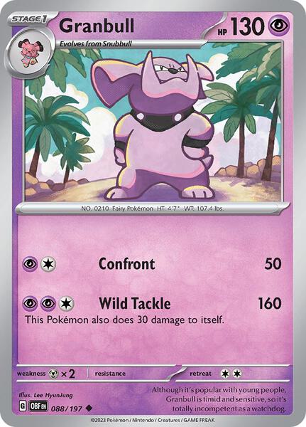 Granbull [SV03: Obsidian Flames] #088/197 - NM