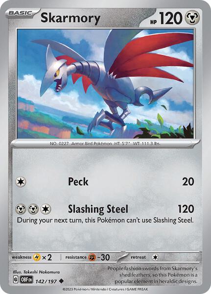 Skarmory [SV03: Obsidian Flames] #142/197 - NM