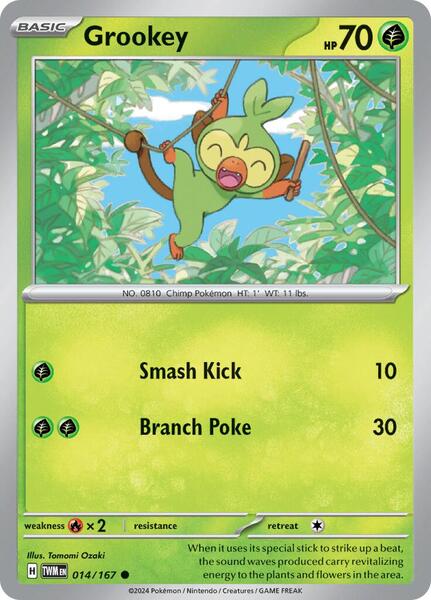 Grookey [SV06: Twilight Masquerade] #014/167 - NM