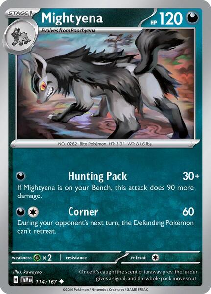 Mightyena [SV06: Twilight Masquerade] #114/167 - NM