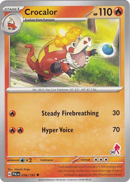 Crocalor - Armarouge 30 [Battle Academy 2024] #036/193 - NM