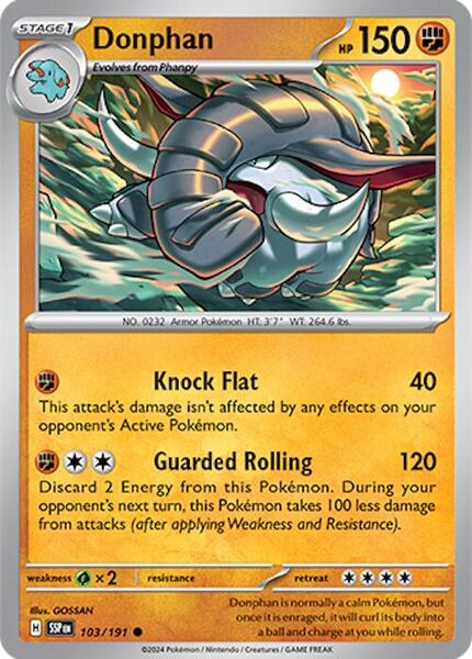 Donphan [SV08: Surging Sparks] #103/191 - NM
