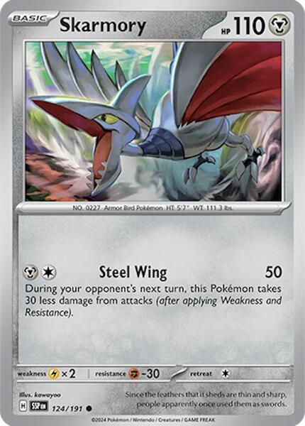 Skarmory - 124/191 [SV08: Surging Sparks] #124/191 - NM