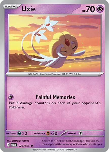 Uxie [SV08: Surging Sparks] #078/191 - NM