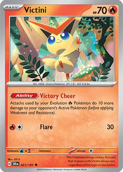 Victini [SV08: Surging Sparks] #021/191 - NM