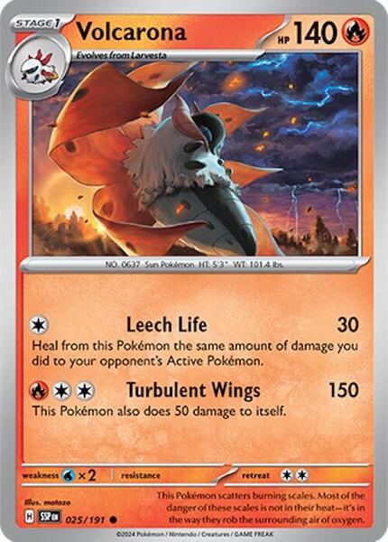 Volcarona [SV08: Surging Sparks] #025/191 - NM
