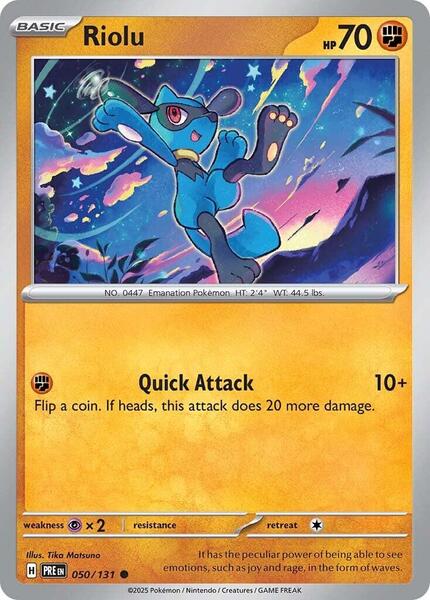 Riolu [SV: Prismatic Evolutions] #050/131 - NM