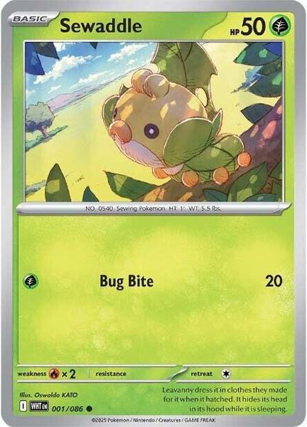 Sewaddle [SV: White Flare] #001/086 - NM