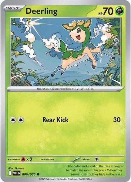 Deerling [SV: White Flare] #006/086 - NM