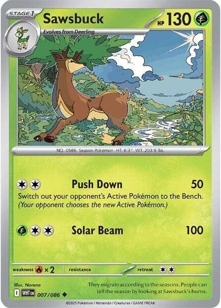 Sawsbuck [SV: White Flare] #007/086 - NM