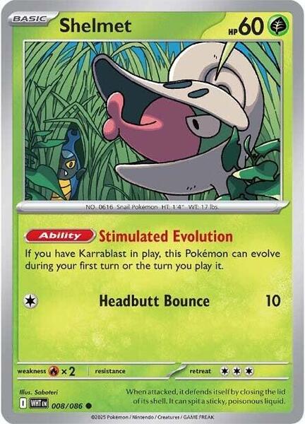 Shelmet [SV: White Flare] #008/086 - NM
