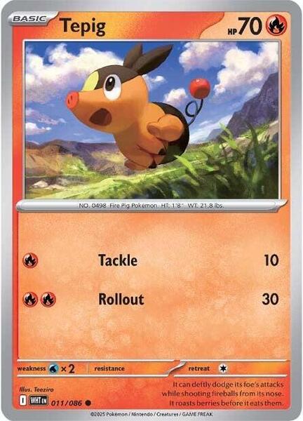 Tepig [SV: White Flare] #011/086 - NM