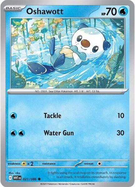 Oshawott [SV: White Flare] #021/086 - NM