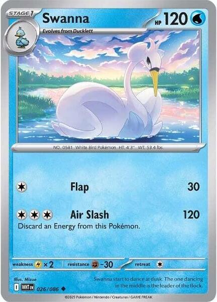 Swanna [SV: White Flare] #026/086 - NM