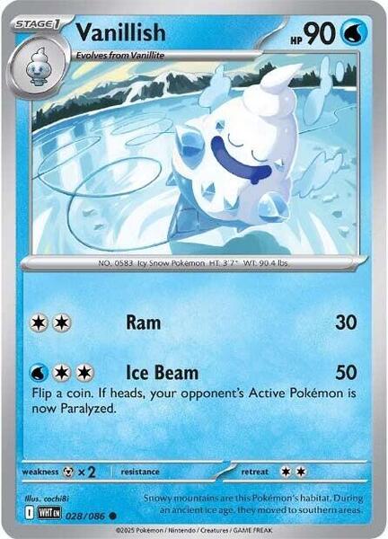Vanillish [SV: White Flare] #028/086 - NM