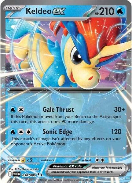 Keldeo ex [SV: White Flare] #030/086 - NM