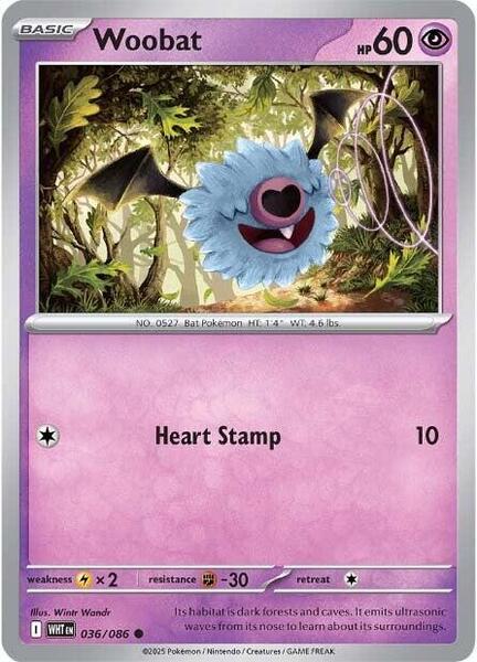 Woobat [SV: White Flare] #036/086 - NM