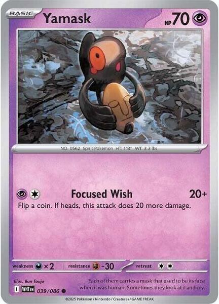 Yamask [SV: White Flare] #039/086 - NM