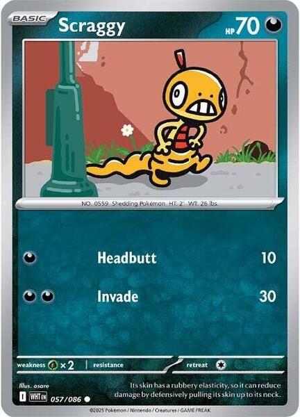 Scraggy [SV: White Flare] #057/086 - NM