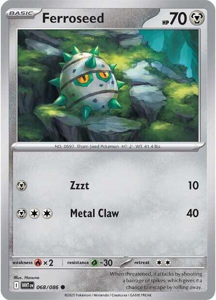 Ferroseed [SV: White Flare] #068/086 - NM