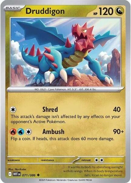 Druddigon [SV: White Flare] #071/086 - NM