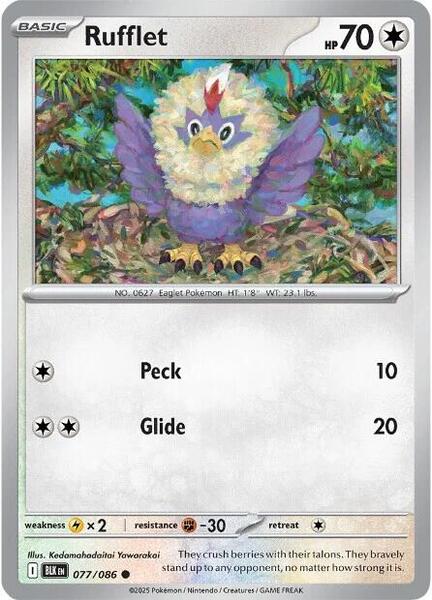 Rufflet [SV: Black Bolt] #077/086 - NM