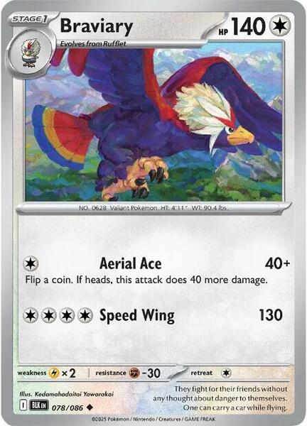 Braviary [SV: Black Bolt] #078/086 - NM