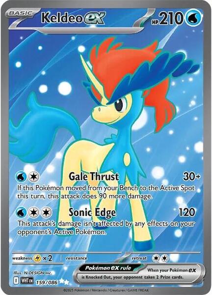 Keldeo ex - 159/086 [SV: White Flare] #159/086 - NM
