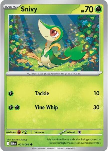 Snivy [SV: Black Bolt] #001/086 - NM