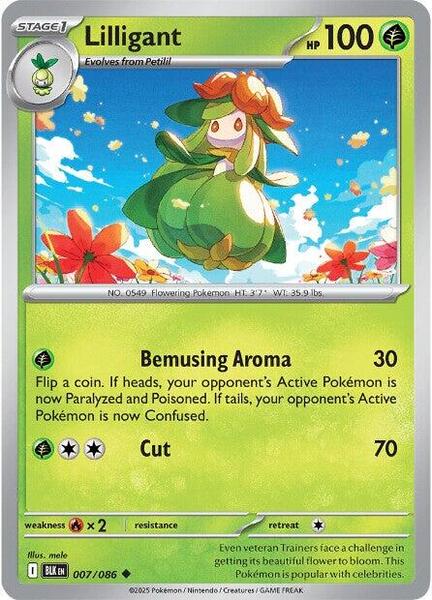 Lilligant [SV: Black Bolt] #007/086 - NM