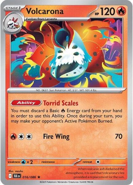 Volcarona [SV: Black Bolt] #016/086 - NM