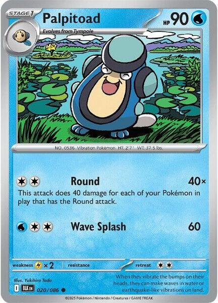 Palpitoad [SV: Black Bolt] #020/086 - NM