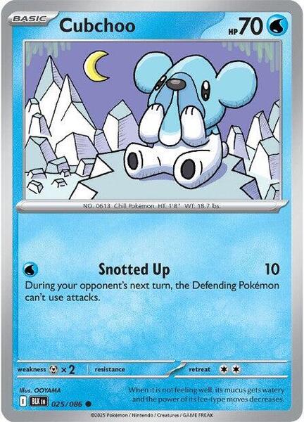 Cubchoo [SV: Black Bolt] #025/086 - NM
