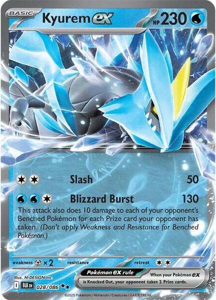 Kyurem ex [SV: Black Bolt] #028/086 - NM