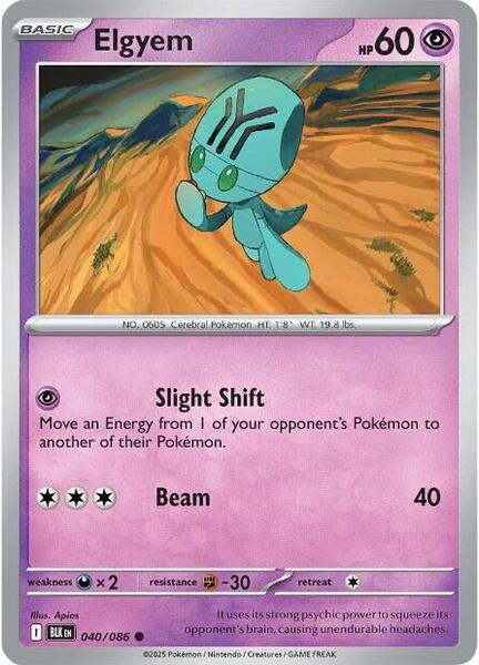 Elgyem [SV: Black Bolt] #040/086 - NM