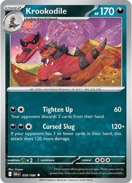 Krookodile [SV: Black Bolt] #059/086 - NM