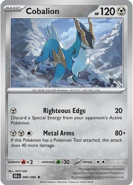 Cobalion [SV: Black Bolt] #066/086 - NM